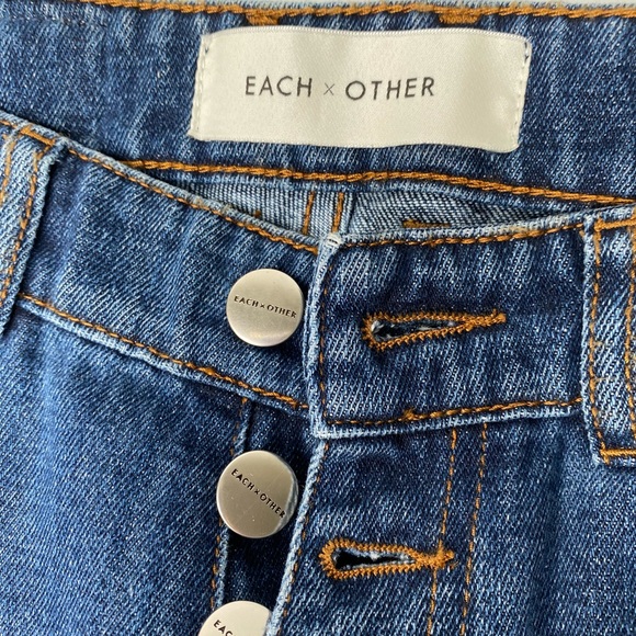 Each X Other High Rise Boot Cut Jeans 26 - Picture 5 of 7